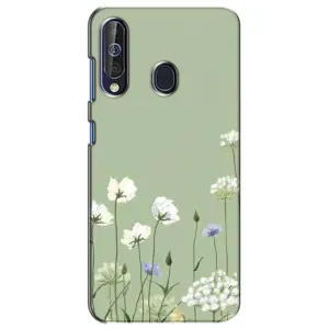 Чохол з квітковим принтом на Самсунг Гелексі А60 2019 (А605Ф) (Квіти на зеленому)