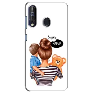 Чохол з друком для Samsung Galaxy A60 2019 (A605F) - (Мама з дитинкою) (AlphaPrint) (Мама з синочком)