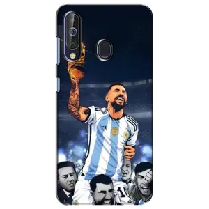 Чохли для Samsung Galaxy A60 2019 (A605F) (Leo чемпіон) (AlphaPrint) (Мессі з кубком)