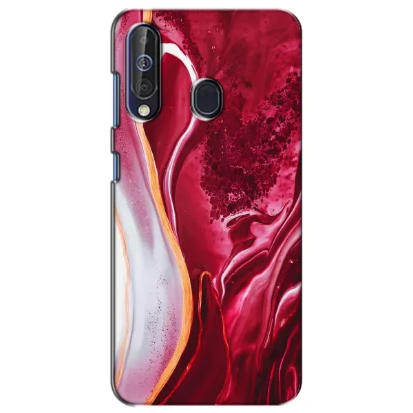 Чохол з принтом «Мрамор червоний» для Samsung Galaxy A60 2019 (A605F)