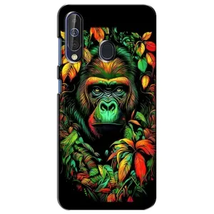 Чохол з Мавпами Samsung Galaxy A60 2019 (A605F) - (AlphaPrint) (Мавпа в квітах)