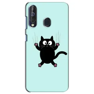 Чохол з принтом для Samsung Galaxy A60 2019 (A605F) (AlphaPrint) Модні коти (Падаючий кіт)