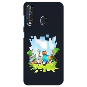 Чохол Майнкрафт на Samsung Galaxy A60 2019 (A605F) (AlphaPrint) Minecraft (персонажі Minecraft)