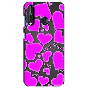 Чехлы для любимой на Самсунг Гелексі А60 2019 (А605Ф) (VPrint) (Pink hearts)