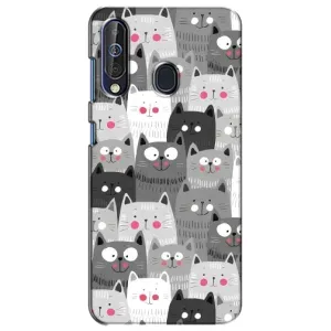 Чохли з Котиками для Samsung Galaxy A60 2019 (A605F) (VPrint) (Мальовані котики)
