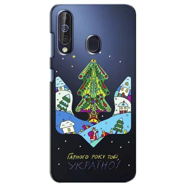 Чехол с принтом «Рождественский герб» для Samsung Galaxy A60 2019 (A605F)