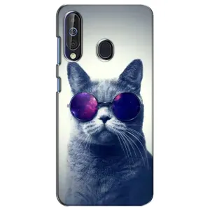 Чохол з принтом для Samsung Galaxy A60 2019 (A605F) (AlphaPrint) Модні коти (Стильний кіт)