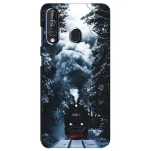 Новогодние, Праздничные Чехлы для Samsung Galaxy A60 2019 (A605F) - 2024 год (Зимний поезд)