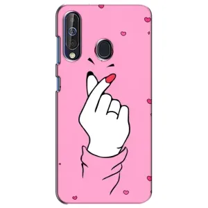 Чехол с принтом для Samsung Galaxy A60 2019 (A605F) (AlphaPrint - Знак сердечка)