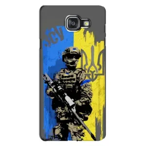 Чехлы с картинкой ЗСУ для Samsung Galaxy A7 2016 / A7100 / A710F (AlphaPrint) (АРТ солдат)