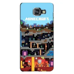Чохол Майнкрафт на Samsung Galaxy A7 2016 / A7100 / A710F (AlphaPrint) Minecraft (фон Minecraft)