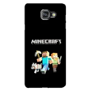 Чохол Майнкрафт на Samsung Galaxy A7 2016 / A7100 / A710F (AlphaPrint) Minecraft (герої Minecraft)