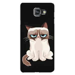 Чехол с принтом для Samsung Galaxy A7 2016 / A7100 / A710F (AlphaPrint) Модные коты (Грустный кот)