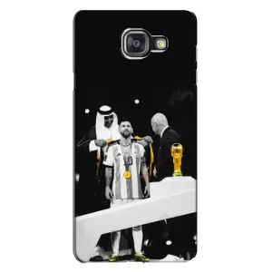 Чехлы для Samsung Galaxy A7 2016 / A7100 / A710F (Leo чемпион) (AlphaPrint) (Месси в накидке)