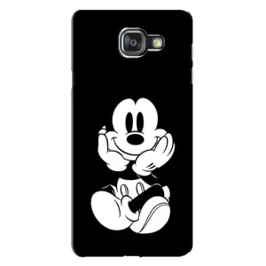Міккі Маус чохол для Samsung Galaxy A7 2016 / A7100 / A710F (AlphaPrint - Мультяшні) (Маус на чорному)