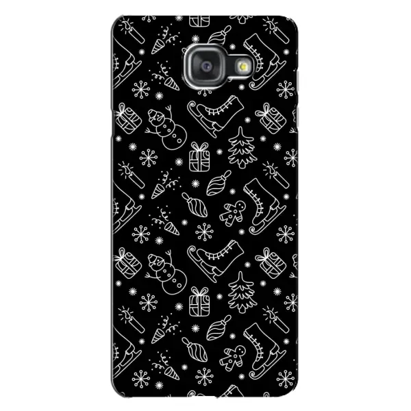 Чехол с принтом «Новогодний фон» для Samsung Galaxy A7 2016 (A7100, A710F)