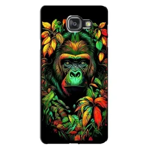 Чехол с Обезьянами Samsung Galaxy A7 2016 / A7100 / A710F - (AlphaPrint) (Обезьяна в тропиках)
