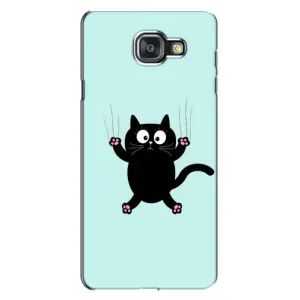 Чехол с принтом для Samsung Galaxy A7 2016 / A7100 / A710F (AlphaPrint) Модные коты (Падающий кот)