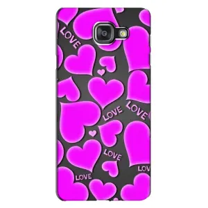 Чехлы для любимой на Самсунг А7 2016, А7100, А710Ф (VPrint) (Pink hearts)