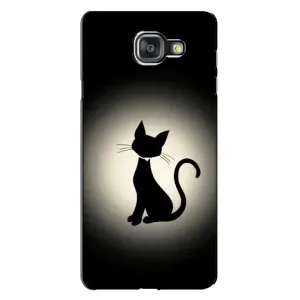 Чехол с принтом для Samsung Galaxy A7 2016 / A7100 / A710F (AlphaPrint) Модные коты (Силуэт котика)