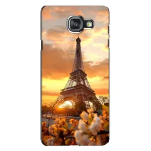Чехол Эйфелева Башня для Samsung Galaxy A7 2016 / A7100 / A710F - (AlphaPrint) (Солнечная башня)