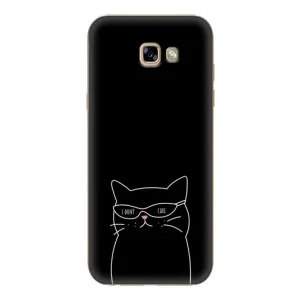 Чехол с рисунком кот на Samsung Galaxy A7 2017 / A720 / A720F (Равнодушный кот)