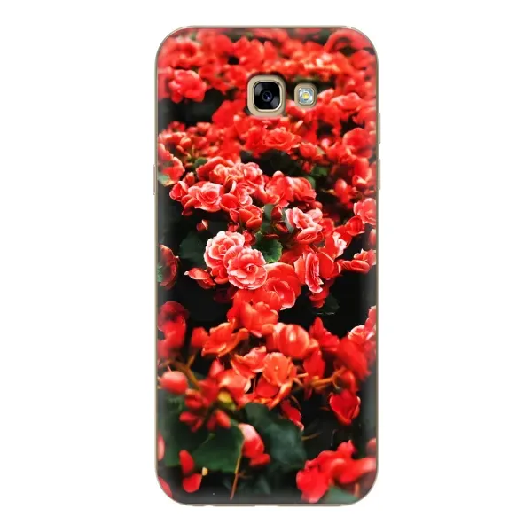 Чехол с принтом «Цветы красные» для Samsung Galaxy A7 2017 (A720, A720F) Чехол с принтом «Цветы красные» для Samsung Galaxy A7 2017 (A720, A720F)
