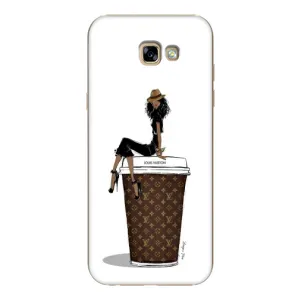 Чехлы Луи Витон для Samsung Galaxy A7 2017 / A720 / A720F (AlphaPrint - LOUIS VUITTON) (кофе LOUIS VUITTON)