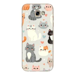 Чехол с рисунком кот на Samsung Galaxy A7 2017 / A720 / A720F (Коллаж котов)