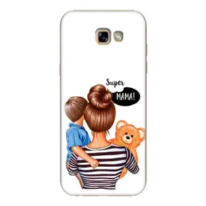 Чехол с печатью для Samsung Galaxy A7 2017 / A720 / A720F - (Мама с ребенком) (AlphaPrint) (Мама с сыном)