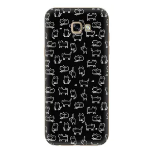 Чехол с принтом для Samsung Galaxy A7 2017 / A720 / A720F (AlphaPrint) Модные коты (Меленькие котики)