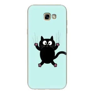 Чехол с принтом для Samsung Galaxy A7 2017 / A720 / A720F (AlphaPrint) Модные коты (Падающий кот)