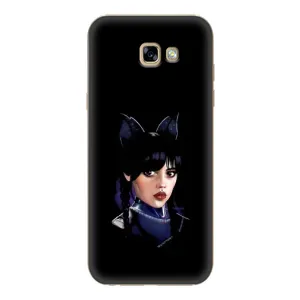 Чехлы Венсдей на Samsung Galaxy A7 2017 / A720 / A720F Уэнсдей (AlphaPrint) (серьезная Уэнздей)