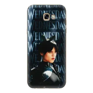Чехлы Венсдей на Samsung Galaxy A7 2017 / A720 / A720F Уэнсдей (AlphaPrint) (Уэнздей кошка)
