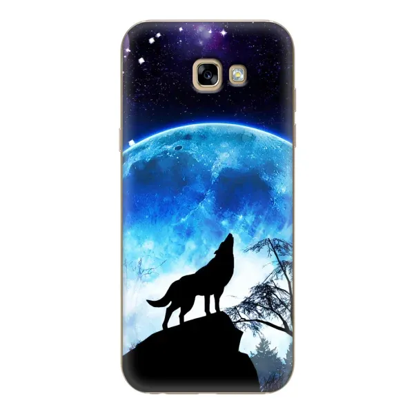 Чехол с принтом «Волк на луну» для Samsung Galaxy A7 2017 (A720, A720F)