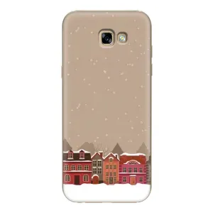 Новорічні, Святкові Чохли для Samsung Galaxy A7 2017 / A720 / A720F - 2024 год (Зимове місто)
