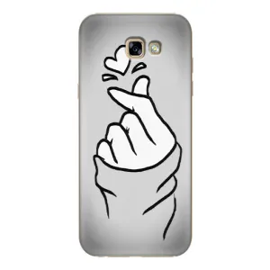 Чохол з принтом для Samsung Galaxy A7 2017 / A720 / A720F (AlphaPrint - Знак сердечка) (Значок Love)