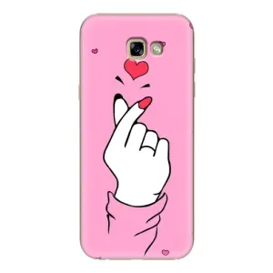 Чохол з принтом для Samsung Galaxy A7 2017 / A720 / A720F (AlphaPrint - Знак сердечка) (Знак Love)