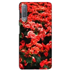 Чохли з квітами для Samsung Galaxy A7-2018, A750 (VPrint) (Квіти червоні)