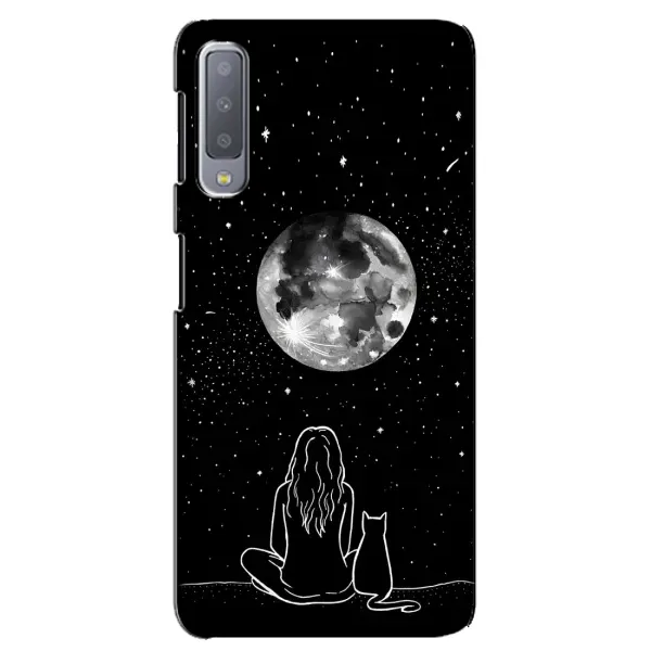 Чохол з принтом «Дівчина з котом» для Samsung Galaxy A7 2018 (A750) Чохол з принтом «Дівчина з котом» для Samsung Galaxy A7 2018 (A750)