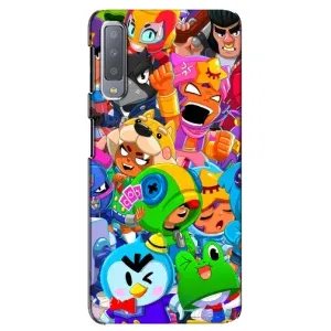 Чехол для Samsung Galaxy A7-2018, A750 Бравл Старс (VPrint) (герои Бравл Старс)