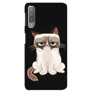 Чохол з принтом для Samsung Galaxy A7-2018, A750 (AlphaPrint) Модні коти (Сумний кіт)