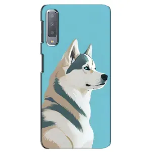 Чохол з Хаскі Samsung Galaxy A7-2018, A750 - (AlphaPrint) (Хаскі арт)
