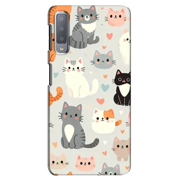 Чохол з принтом «Колаж котів» для Samsung Galaxy A7 2018 (A750) Чохол з принтом «Колаж котів» для Samsung Galaxy A7 2018 (A750)