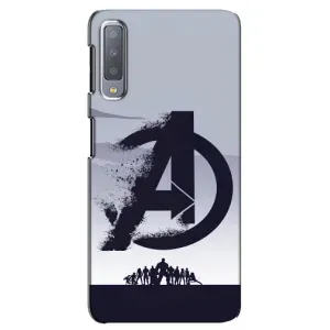 Чехлы с героями Марвел Samsung Galaxy A7-2018, A750 (VPrint) (Команда А)