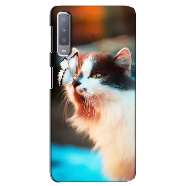 Чохол з принтом «Котик з метеликом» для Samsung Galaxy A7 2018 (A750) Чохол з принтом «Котик з метеликом» для Samsung Galaxy A7 2018 (A750)