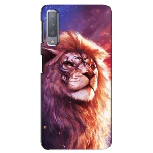 Чохол з картинкою ЛЕВ для Samsung Galaxy A7-2018, A750 (VPrint) (Красочний Лев)