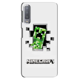 Чохол Майнкрафт на Samsung Galaxy A7-2018, A750 (AlphaPrint) Minecraft (кріпер Майнкрафт)