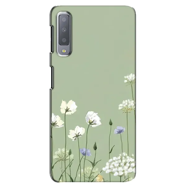 Чохол з принтом «Квіти на зеленому» для Samsung Galaxy A7 2018 (A750)