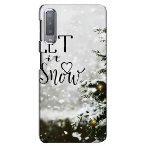 Новорічні, Святкові Чохли для Samsung Galaxy A7-2018, A750 - 2024 год (Let it snow)